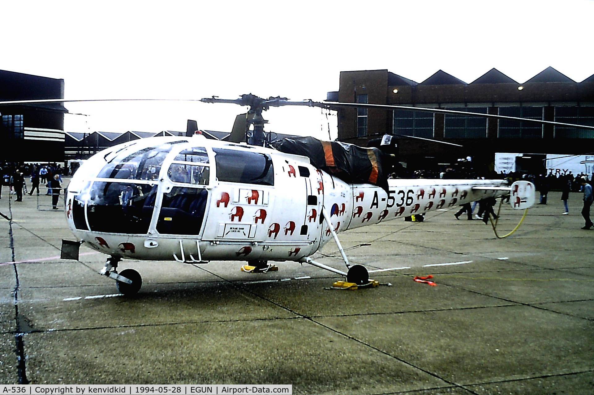 A-536, 1969 Sud SE-3160 Alouette III C/N 1536, At Air Fete 1994.