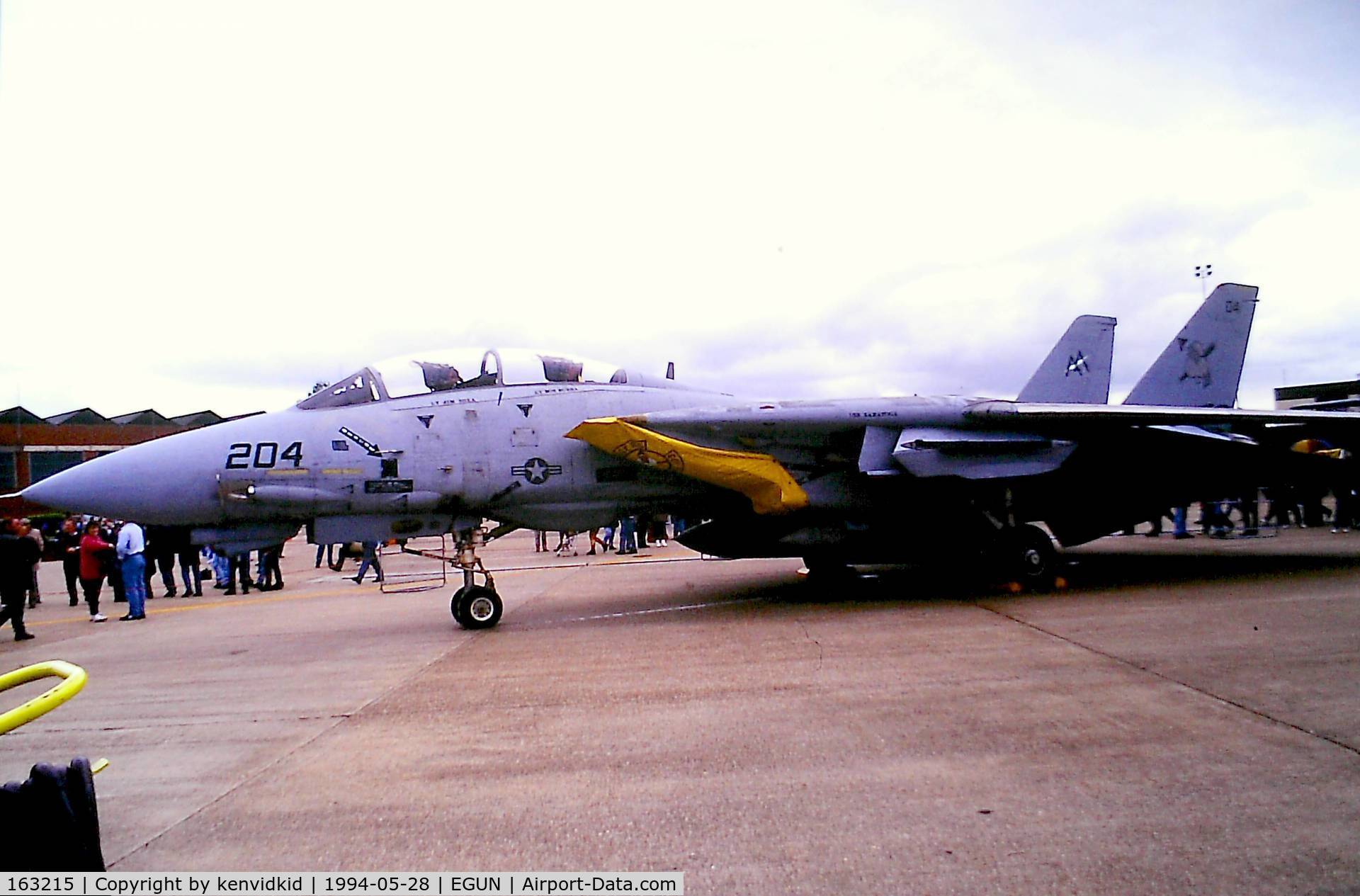 163215, Grumman F-14B Tomcat C/N 576, At Air Fete 1994.