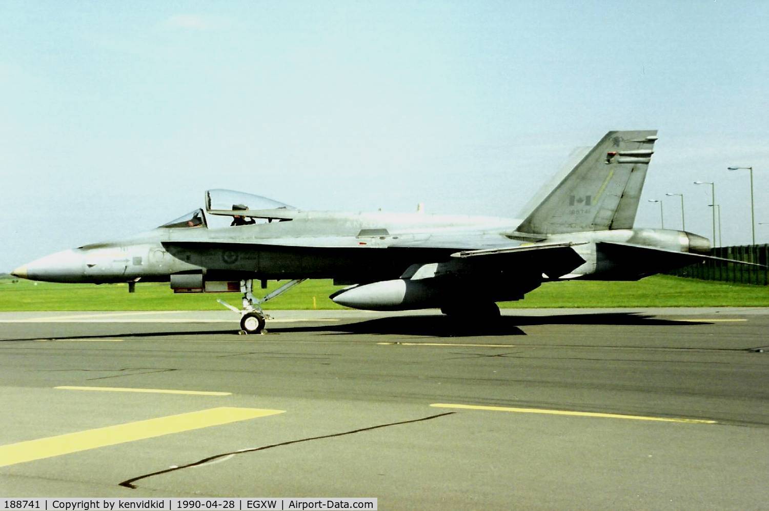 188741, McDonnell Douglas CF-188A Hornet C/N 0296/A241, At the Waddington 1990 photocall.