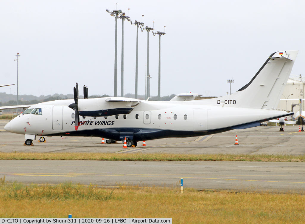 D-CITO, 1995 Dornier 328-100 C/N 3063, Paked at the General Aviation area...