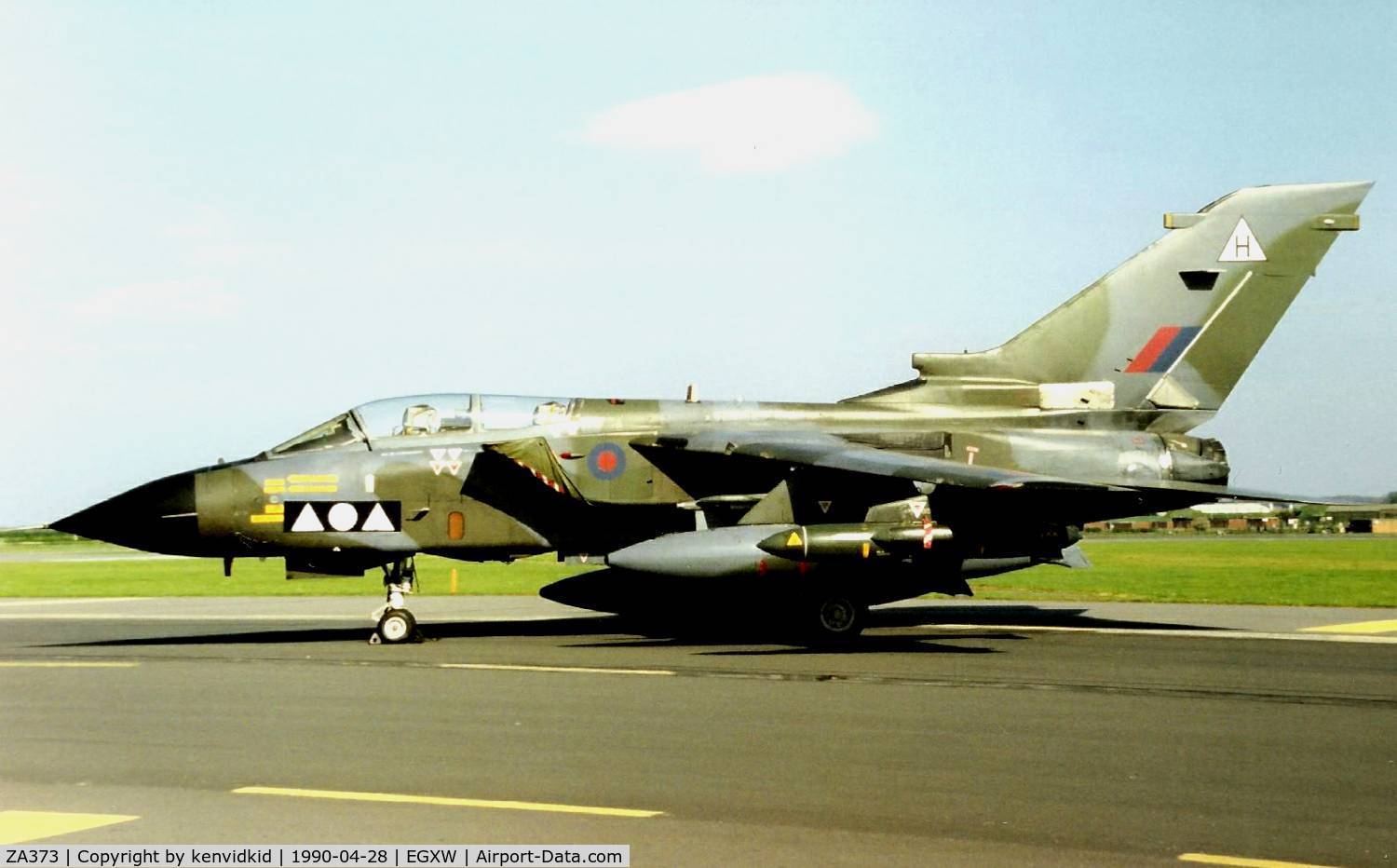 ZA373, 1982 Panavia Tornado GR.1A C/N 175/BS055/3087, At the Waddington 1990 photocall.