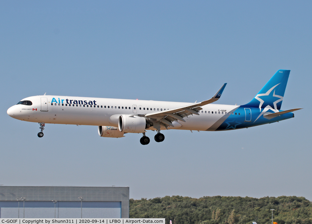 C-GOIF, 2019 Airbus A321-271NX C/N 8876, Landing rwy 14L