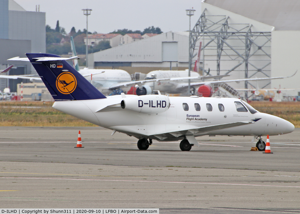 D-ILHD, 2009 Cessna 525 CitationJet CJ1+ C/N 525-0694, Parked at the General Aviation area...