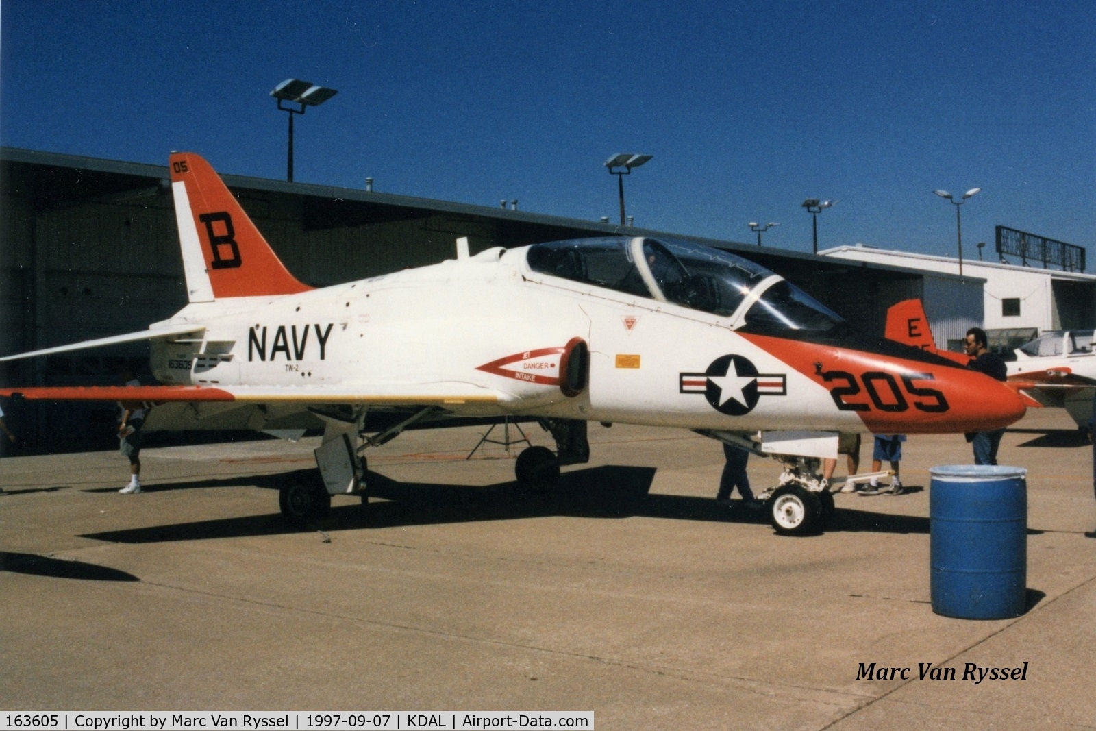 163605, McDonnell Douglas T-45A Goshawk C/N A007, Fina Airshow 1997.