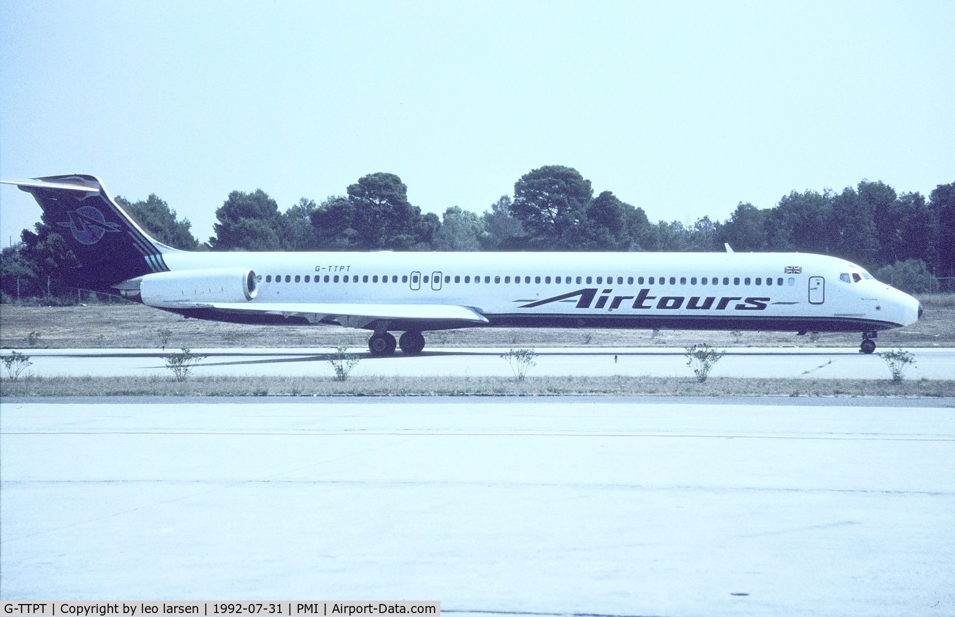 G-TTPT, 1990 McDonnell Douglas MD-83 (DC-9-83) C/N 49940, Palma de Mallorca 31.7.1992