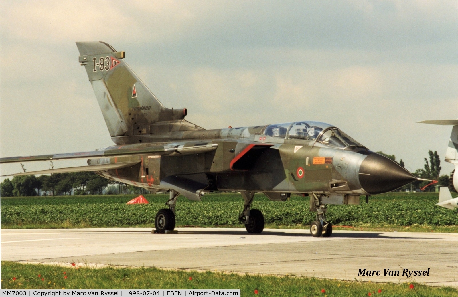 MM7003, Panavia Tornado IDS C/N 073/IS002/5004, MM7003 coded I-93 at Koksijde Airshow 1998.
