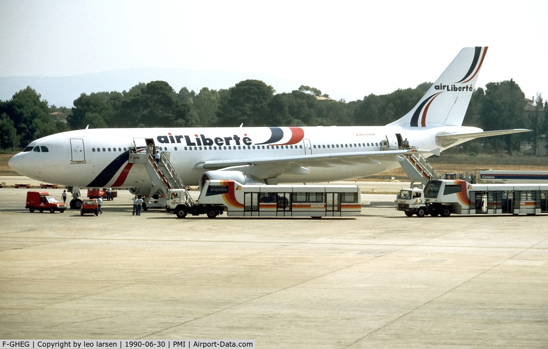 F-GHEG, 1990 Airbus A300B4-622R(F) C/N 559, Palma de Mallorca 30.6.1990