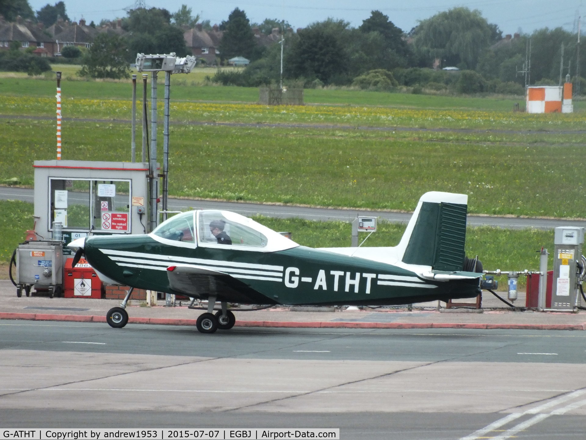 G-ATHT, 1965 Victa Airtourer 115 C/N 120, G-ATHT at Gloucestershire Airport.