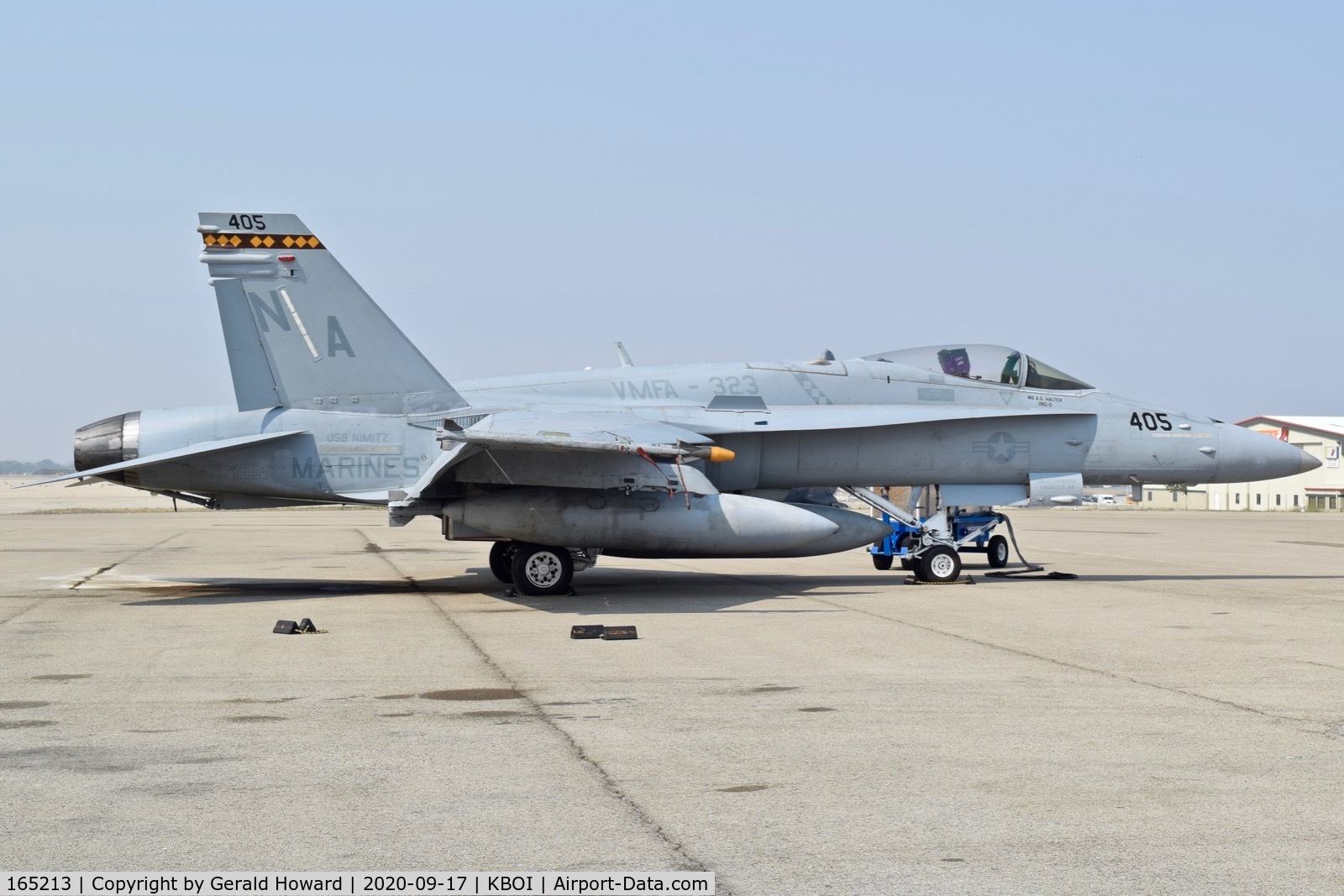 165213, McDonnell Douglas F/A-18C Hornet C/N 1388/C438, Parked on north GA ramp.