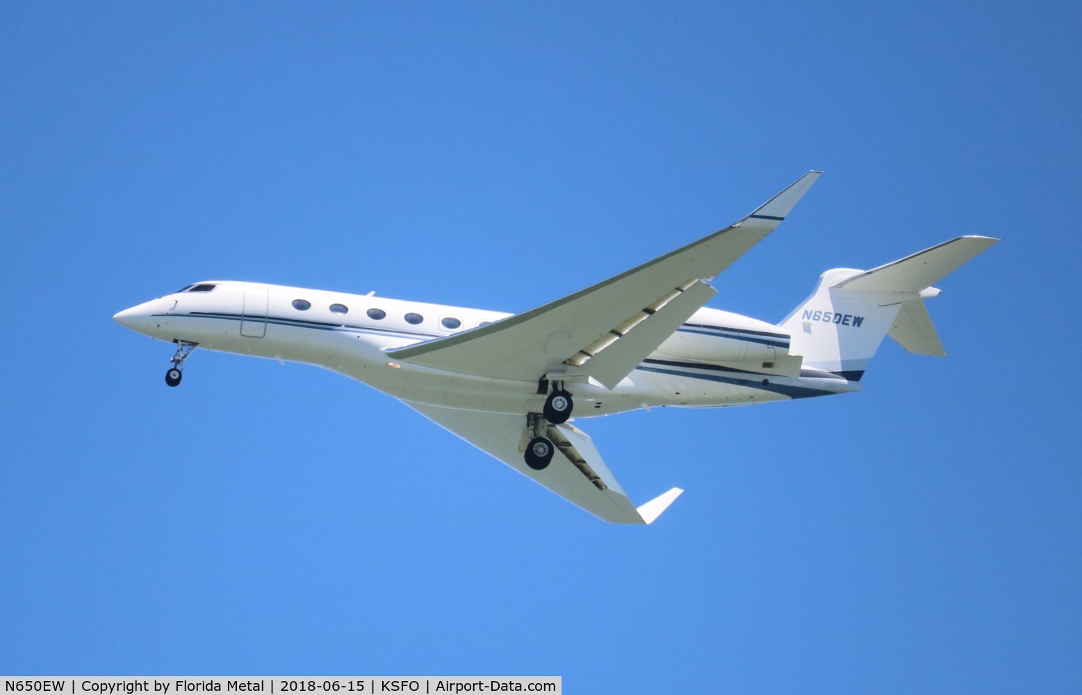 N650EW, 2013 Gulfstream G-VI (G650ER) C/N 6069, SFO 2018