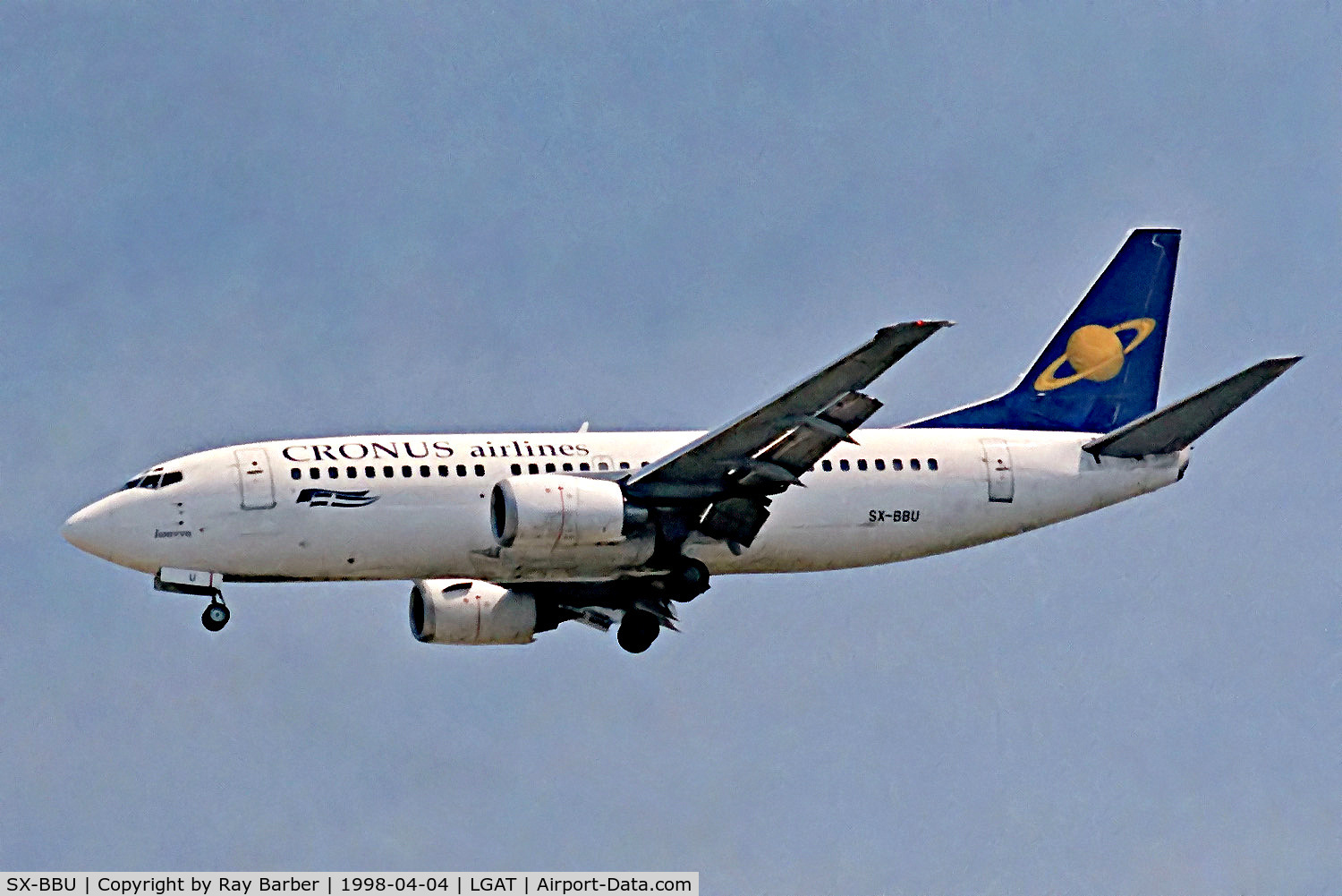 SX-BBU, 1992 Boeing 737-33A C/N 25743, SX-BBU   Boeing 737-33A [25743] (Cronus Airlines) Athens-Hellinikon~SX 04/04/1998