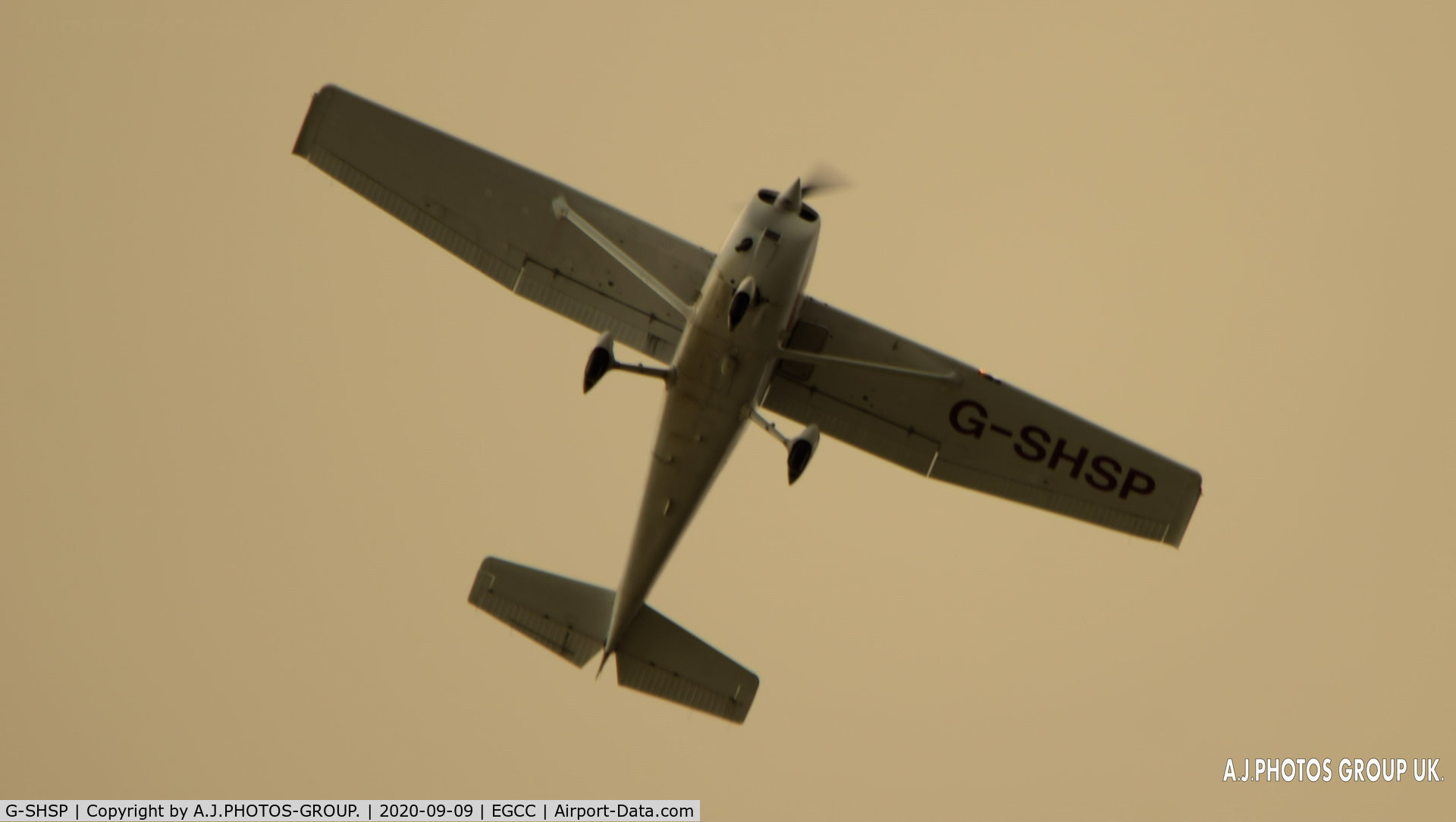 G-SHSP, 1999 Cessna 172S C/N 172S8079, was opp round near man egcc uk on photo work.