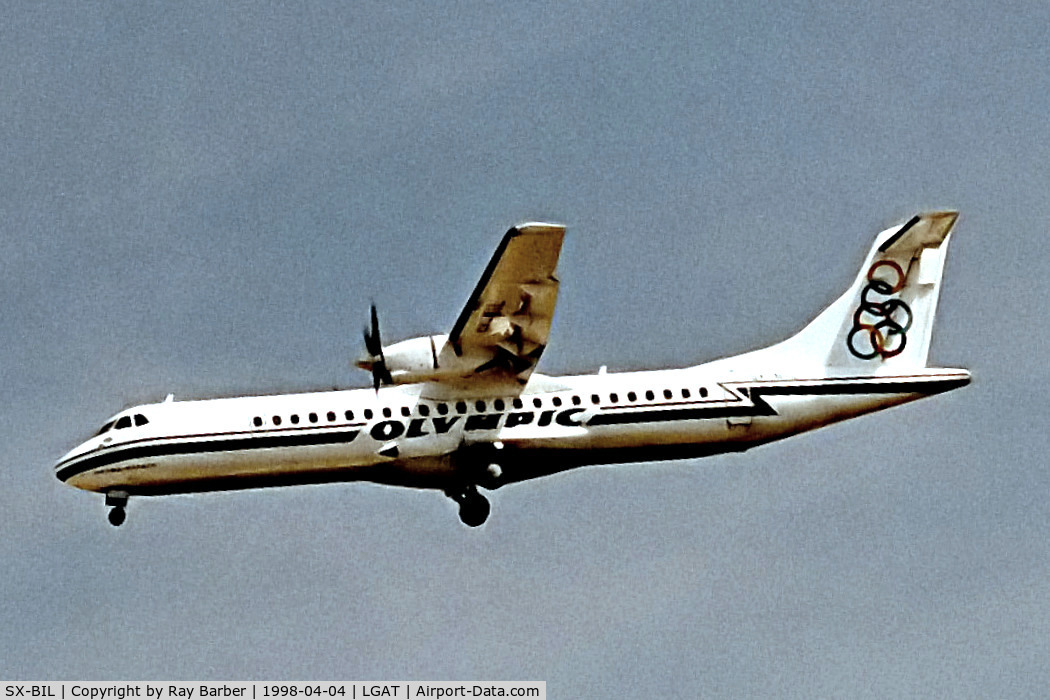 SX-BIL, 1994 ATR 72-202 C/N 437, SX-BIL   Aerospatiale ATR-72-202 [437] (Olympic Aviation) Athens-Hellinikon~SX 04/04/1998