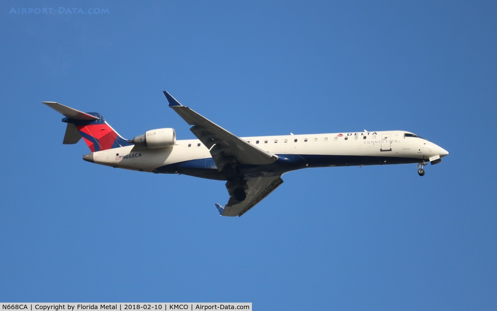 N668CA, 2004 Bombardier CRJ-700 (CL-600-2C10) Regional Jet C/N 10162, MCO 2018