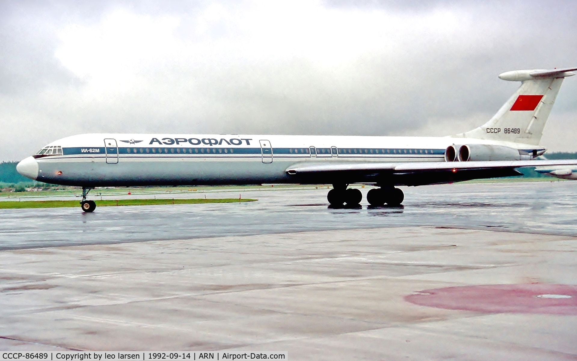 CCCP-86489, 1978 Ilyushin Il-62M C/N 4830456, Arlanda 14.9.1992