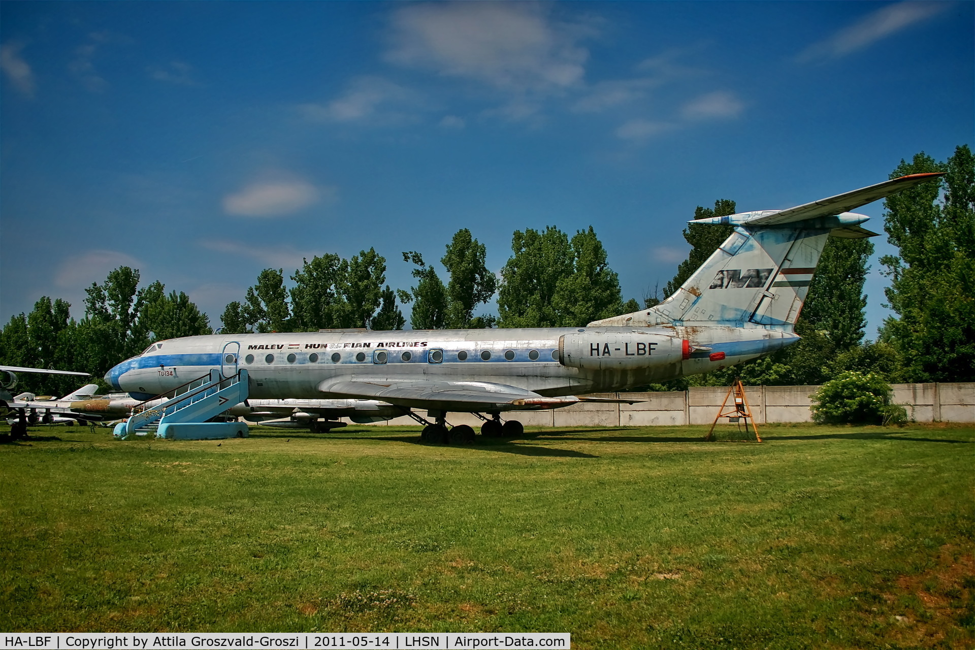 HA-LBF, 1970 Tupolev Tu-134 C/N 0350923, LHSN - Szolnok-Szandaszölös Airplane Museum