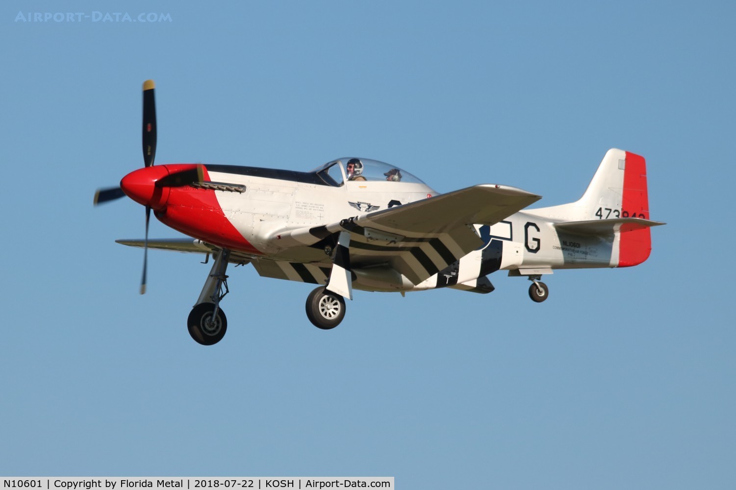N10601, 1944 North American P-51D Mustang C/N 122-40383, Red Nose