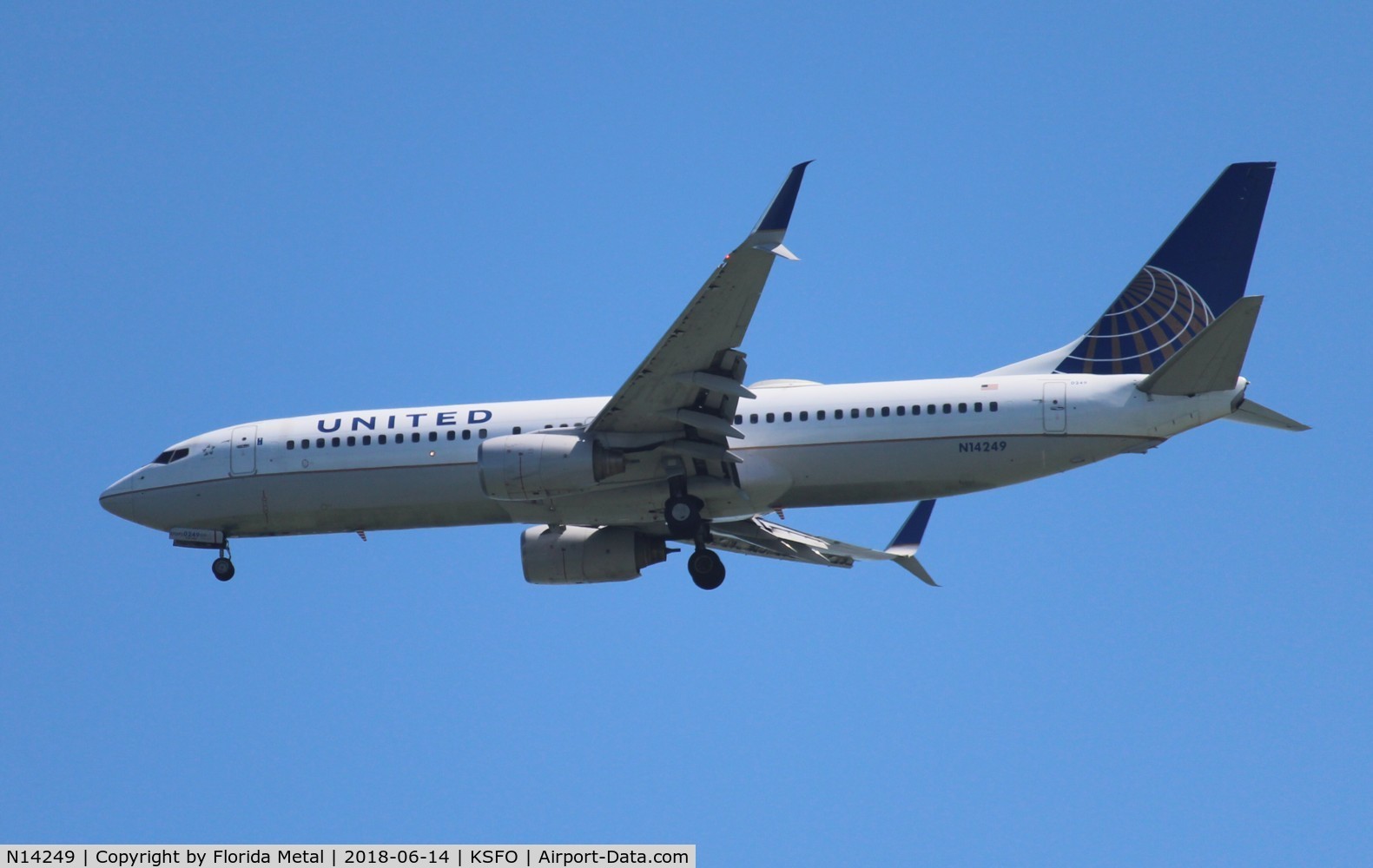 N14249, 1999 Boeing 737-824 C/N 28809, United 737-824