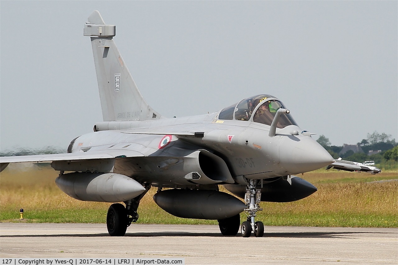 127, Dassault Rafale C C/N 127, Dassault Rafale C, Taxiing to flight line, Landivisiau Naval Air Base (LFRJ) Tiger Meet 2017