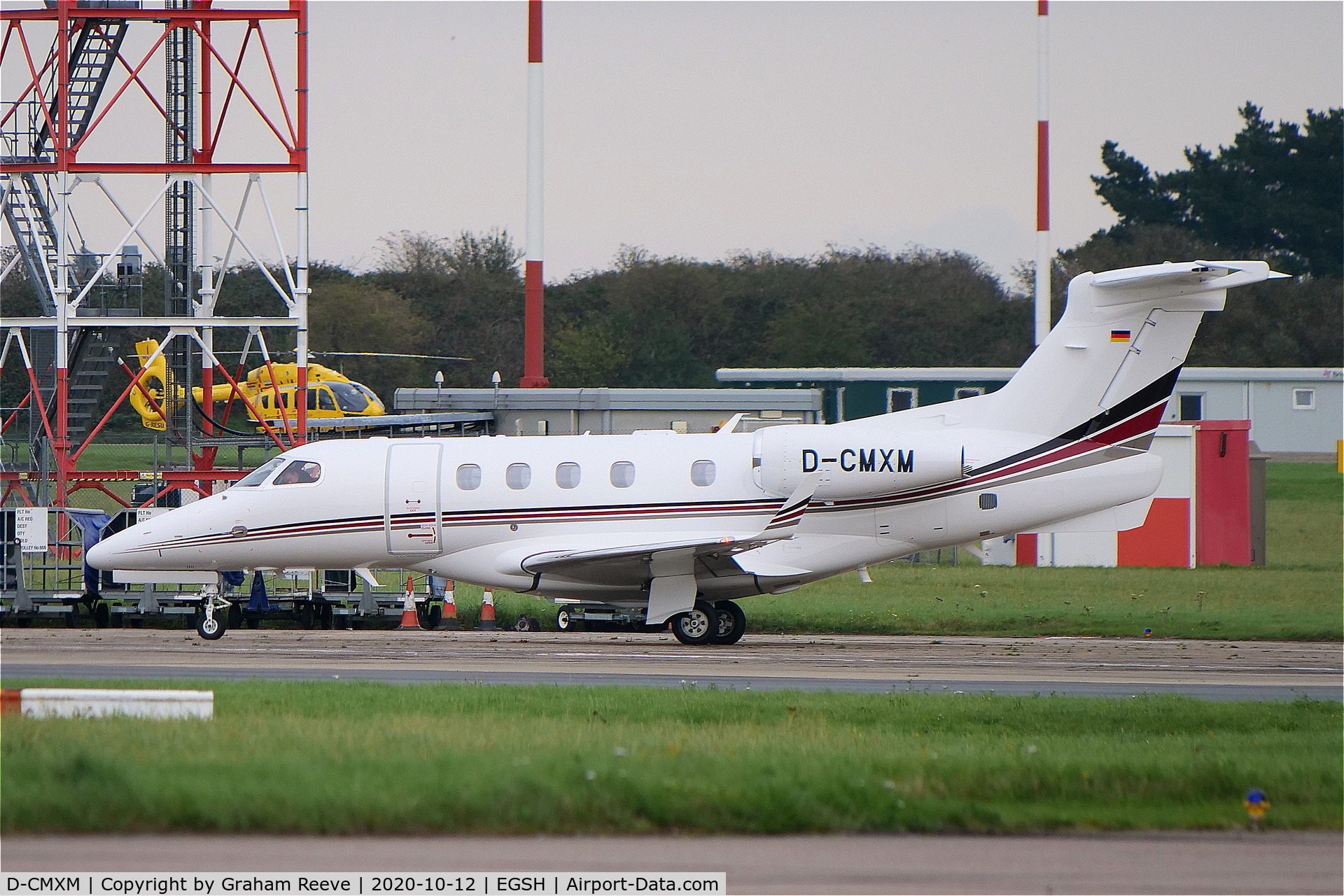 D-CMXM, 2020 Embraer EMB-505 Phenom 300 C/N 50500561, Parked at Norwich.