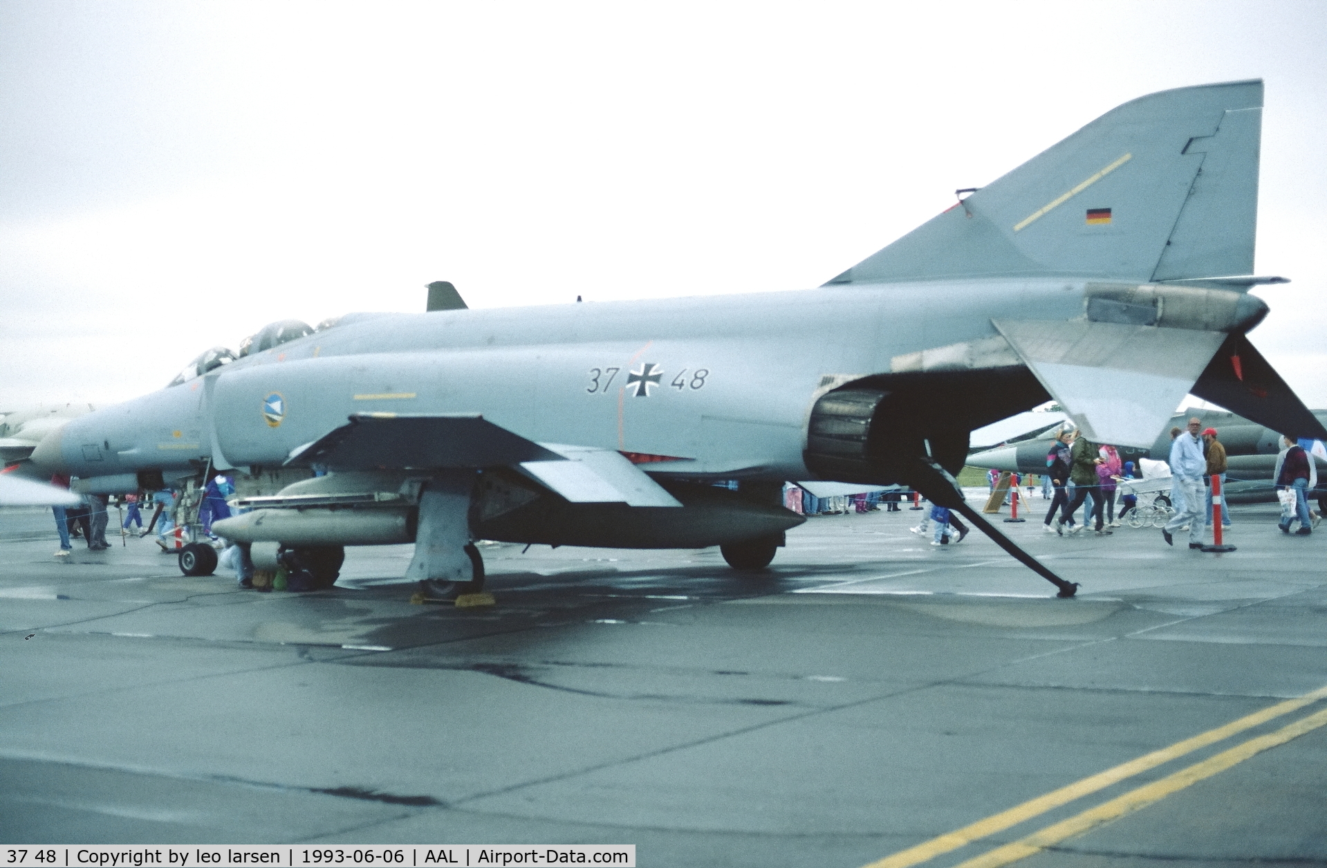 37 48, 1972 McDonnell Douglas F-4F Phantom II C/N 4466, Aalborg 6.6.1993
