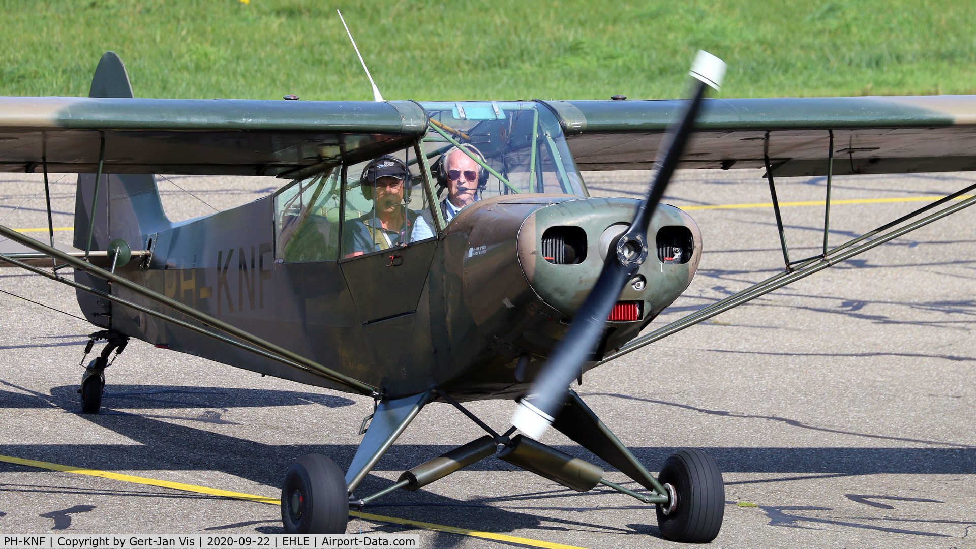 PH-KNF, 1954 Piper L-21B-135 Super Cub (PA-18-135) C/N 18-3826, With my old man behind the stick