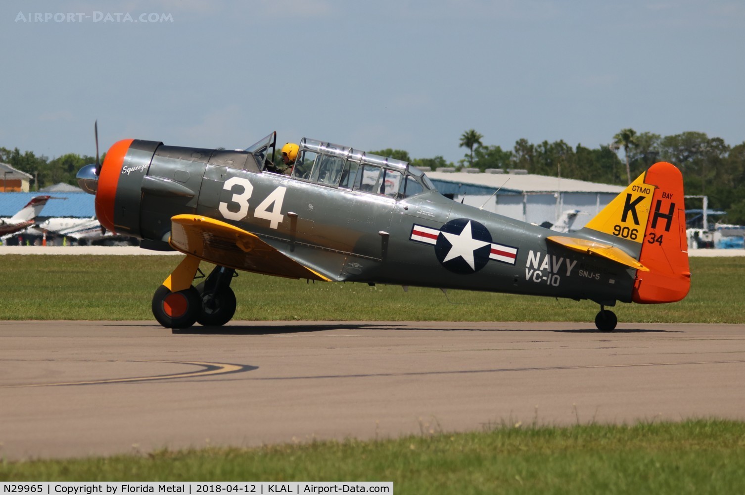 N29965, 1944 North American AT-6D Texan C/N 90634, AT-6D painted as an SNJ