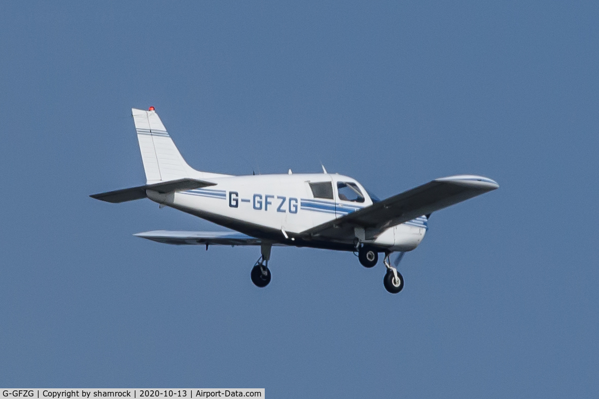 G-GFZG, 1973 Piper PA-28-140 Cherokee C/N 28-7225350, Over North Norfolk, England.