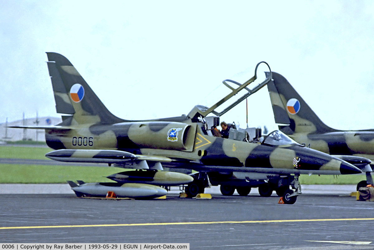 0006, 1992 Aero L-39MS Albatros C/N 140006, 0006   Aero L-39MS Albatros, [140006] (Czech Air Force) RAF Mildenhall~G 29/05/1993