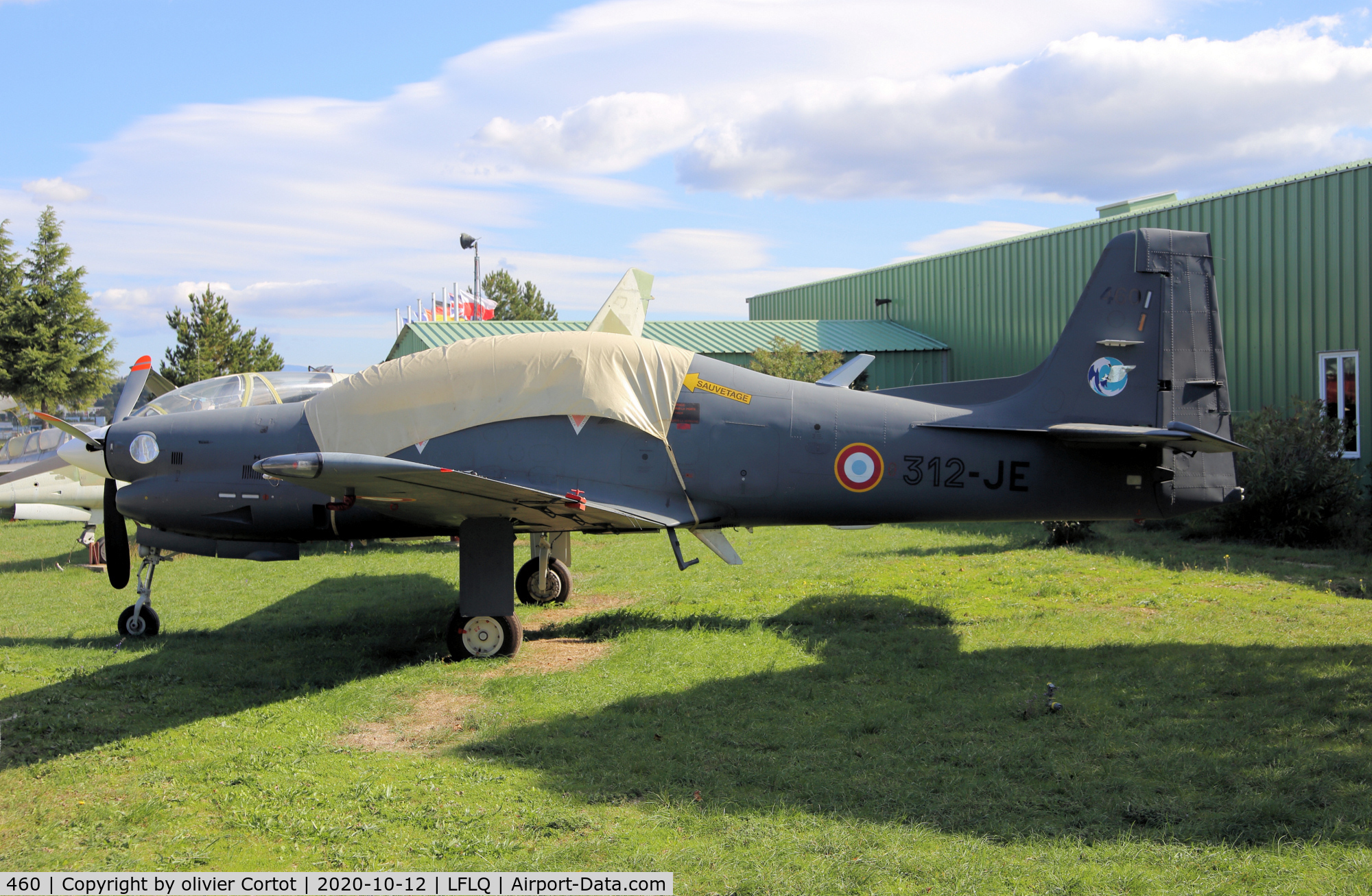 460, Embraer EMB-312F Tucano C/N 312460, now on display at the Montelimar museum