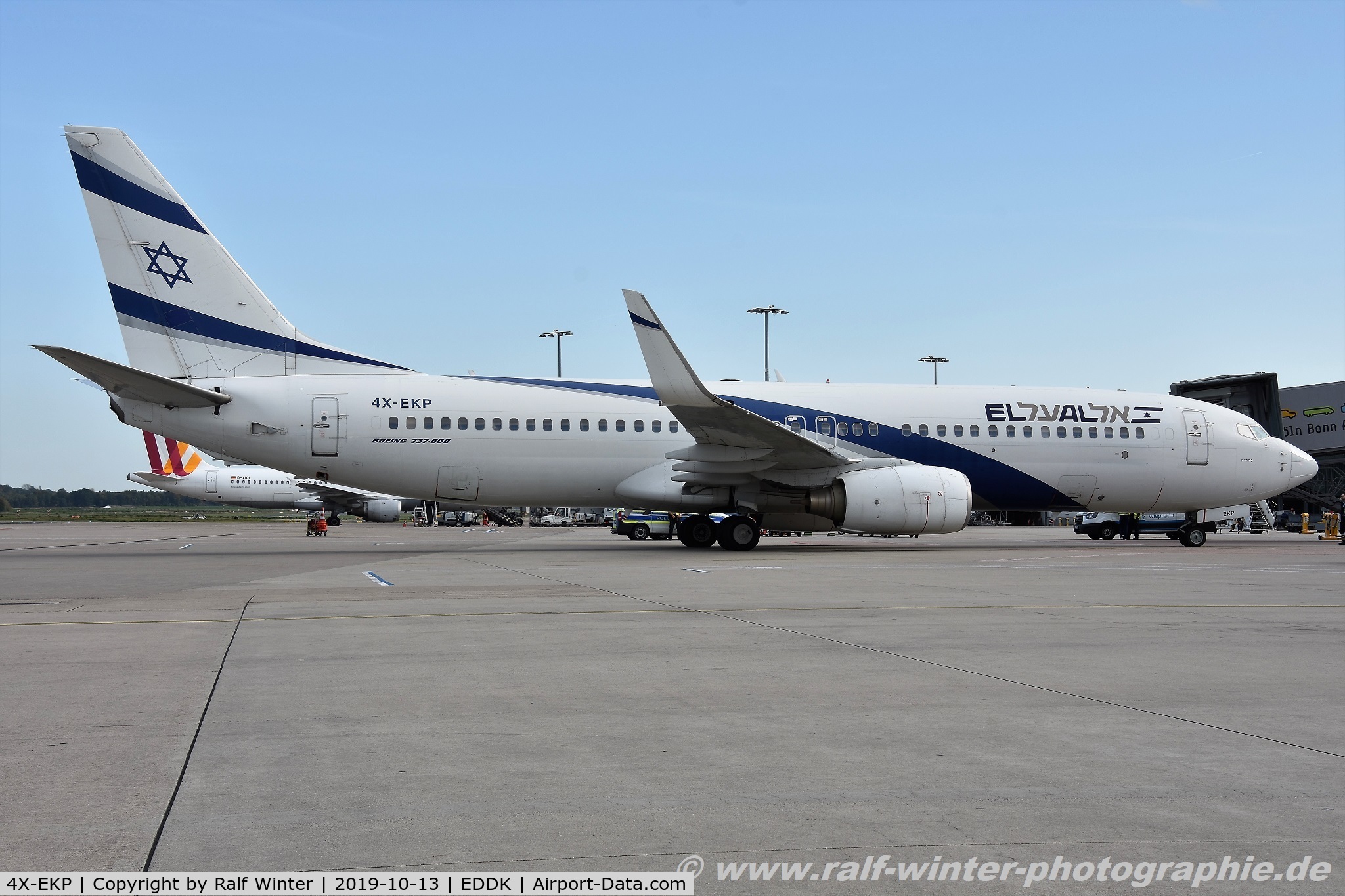 4X-EKP, 2001 Boeing 737-8Q8 C/N 30639, Boeing 737-8Q8W - LY ELY EL Al Israel Airlines  - 30639 - 4X-EKP - 13.10.2019 - CGN