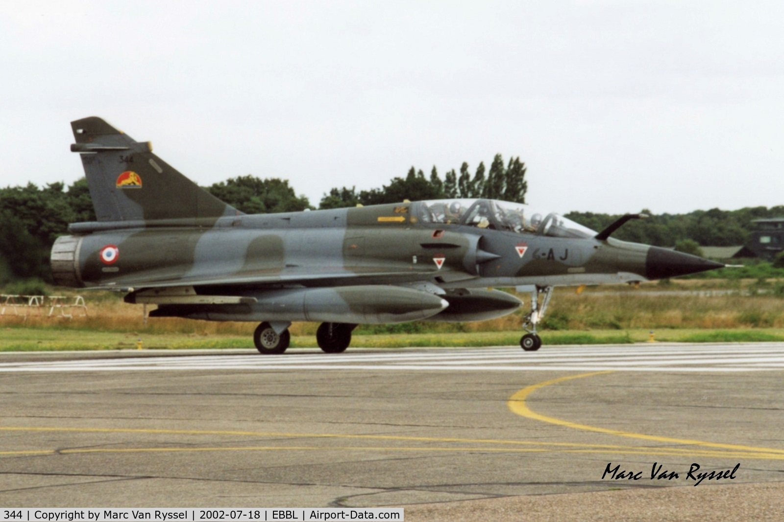 344, Dassault Mirage 2000N C/N not found 344, 344   4-AJ  during the Lion Meet at Kleine Brogel in 2002.