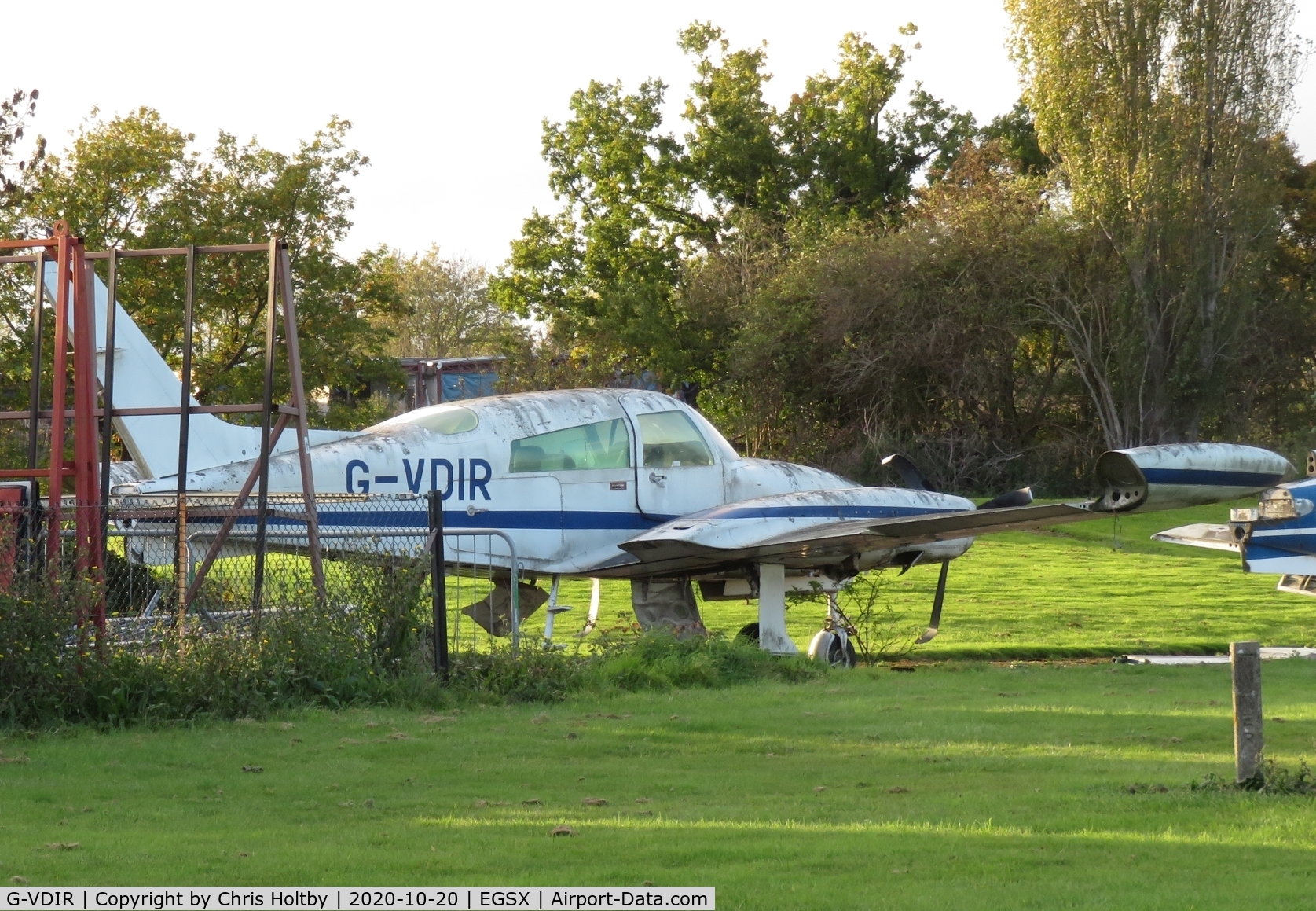 G-VDIR, 1975 Cessna T310R C/N 310R-0211, Still in the North Weald graveyard but not in one piece...