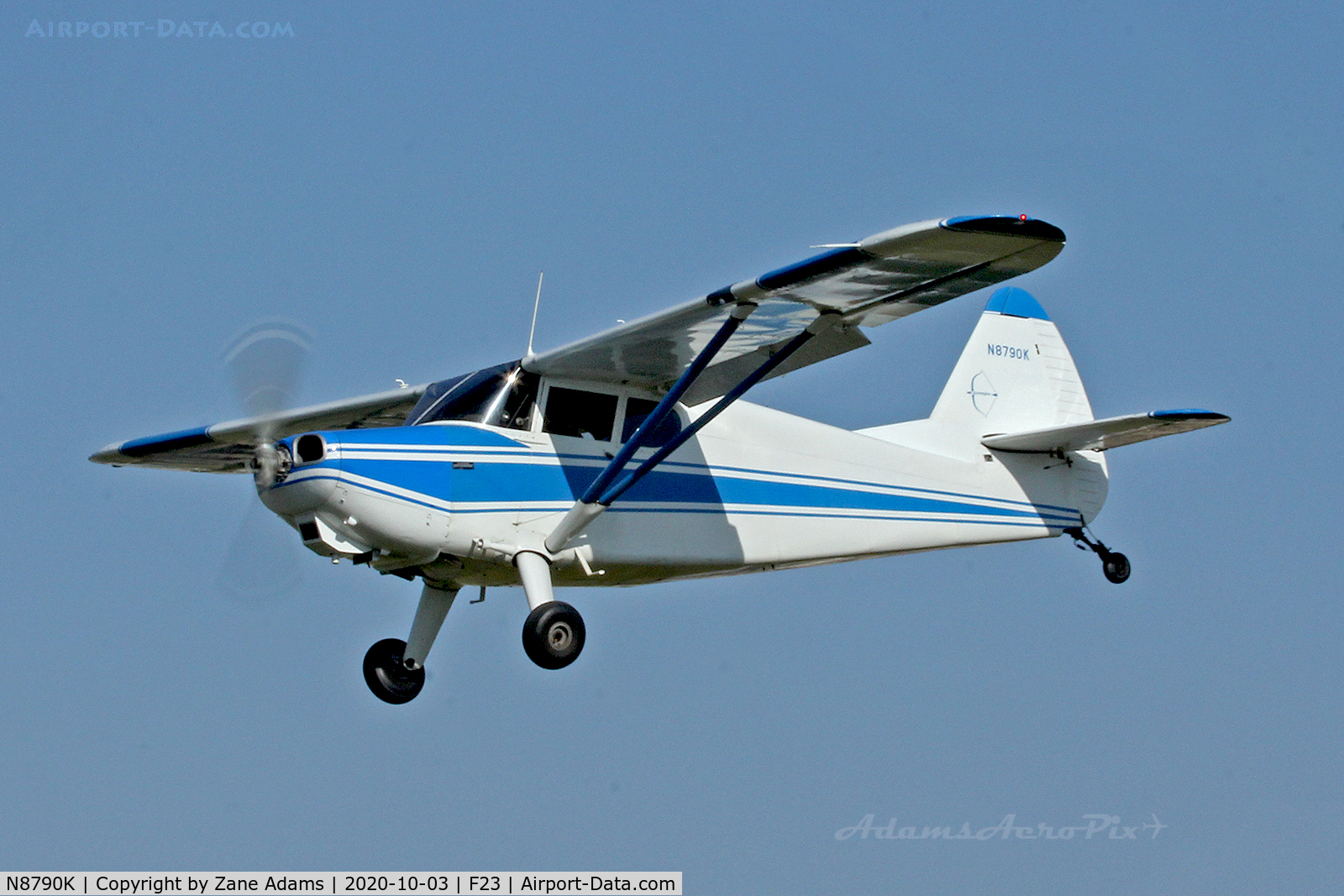 N8790K, 1947 Stinson 108-1 Voyager C/N 108-1790, At the 2020 Ranger Airfield Fly-in