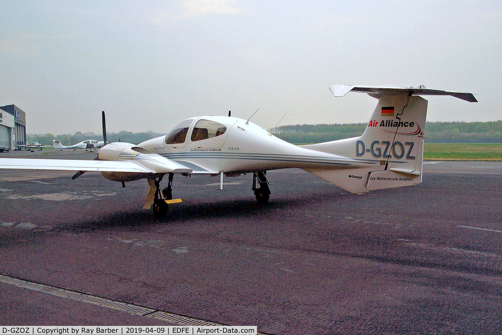 D-GZOZ, Diamond DA-42 Twin Star C/N 42.150, D-GZOZ   Diamond DA-42 Twin Star [42.150] (Air Alliance) Eglesbach~D 09/04/2019