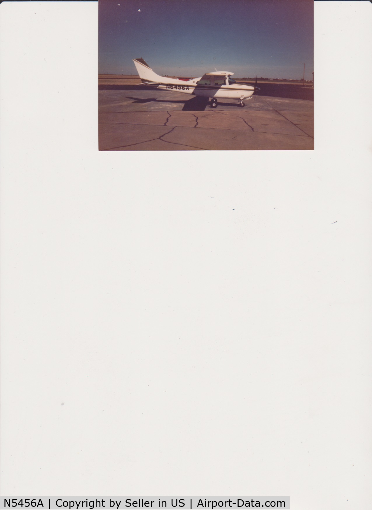 N5456A, Cessna 210N Centurion C/N 21063448, Photo taken before being ferried to Australia. Negotiated by Bob Douglas based in Adelaide, South Australia in 1987, delivered, after being put on on the Australian register late in 1987. Registered at VH-DAN (owner Dan Hughes based in Townsville.)