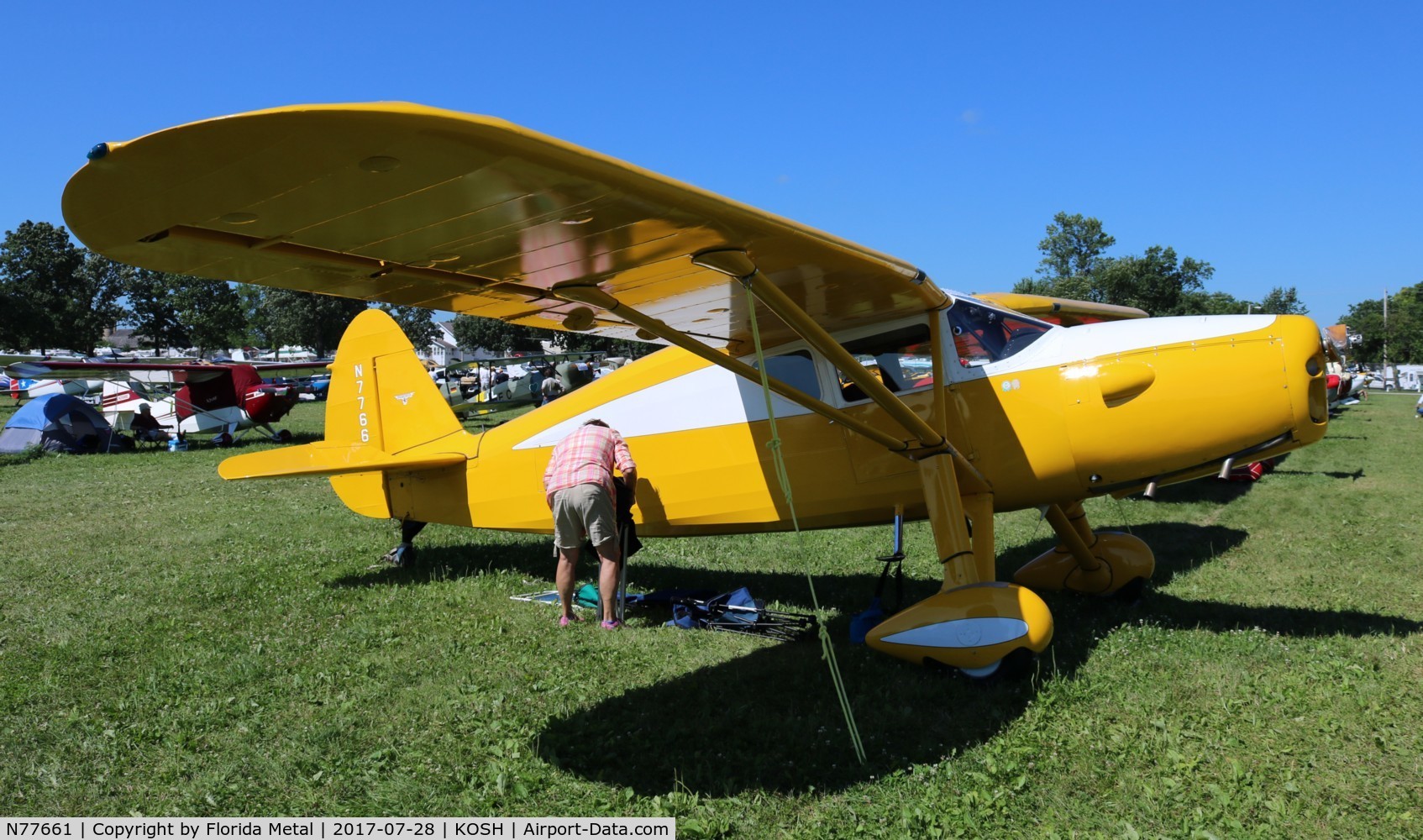 N77661, 1947 Fairchild 24R-46 C/N R46-361, Fairchild 24R