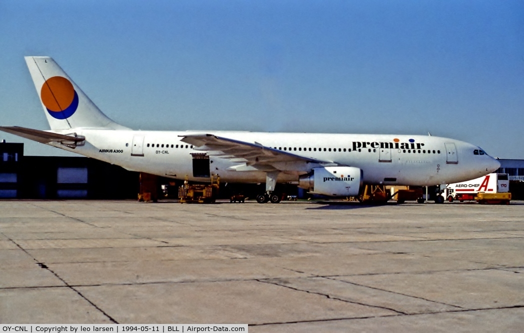 OY-CNL, 1980 Airbus A300B4-120 C/N 128, Billund 11.5.1994