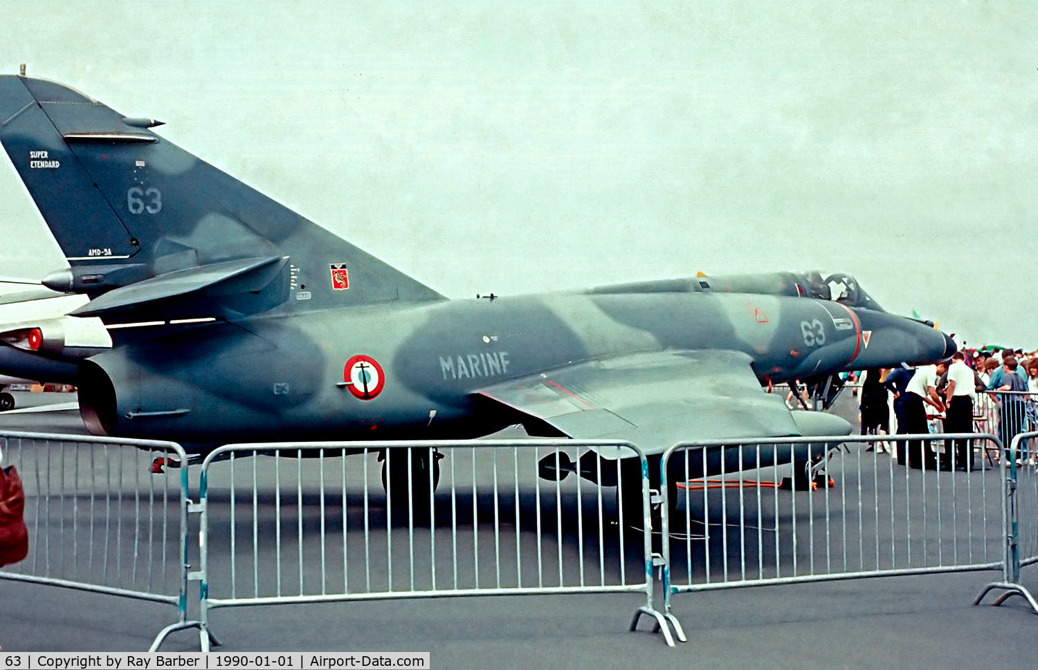 63, 1962 Nord 3202 Master C/N 63, 63   Dassault Super Etendard [77] (French Navy) (Place & Date unknown) @ 1990's