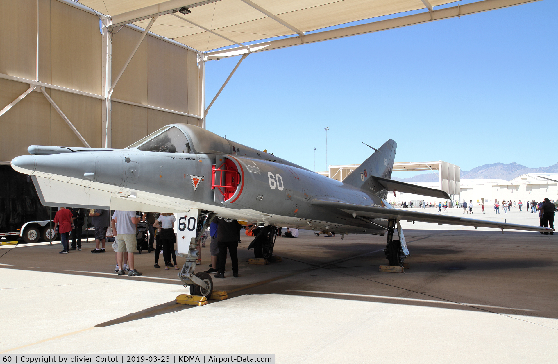 60, Dassault Etendard IV.M C/N 21, 2019 airshow . The former USS Intrepid plane ???