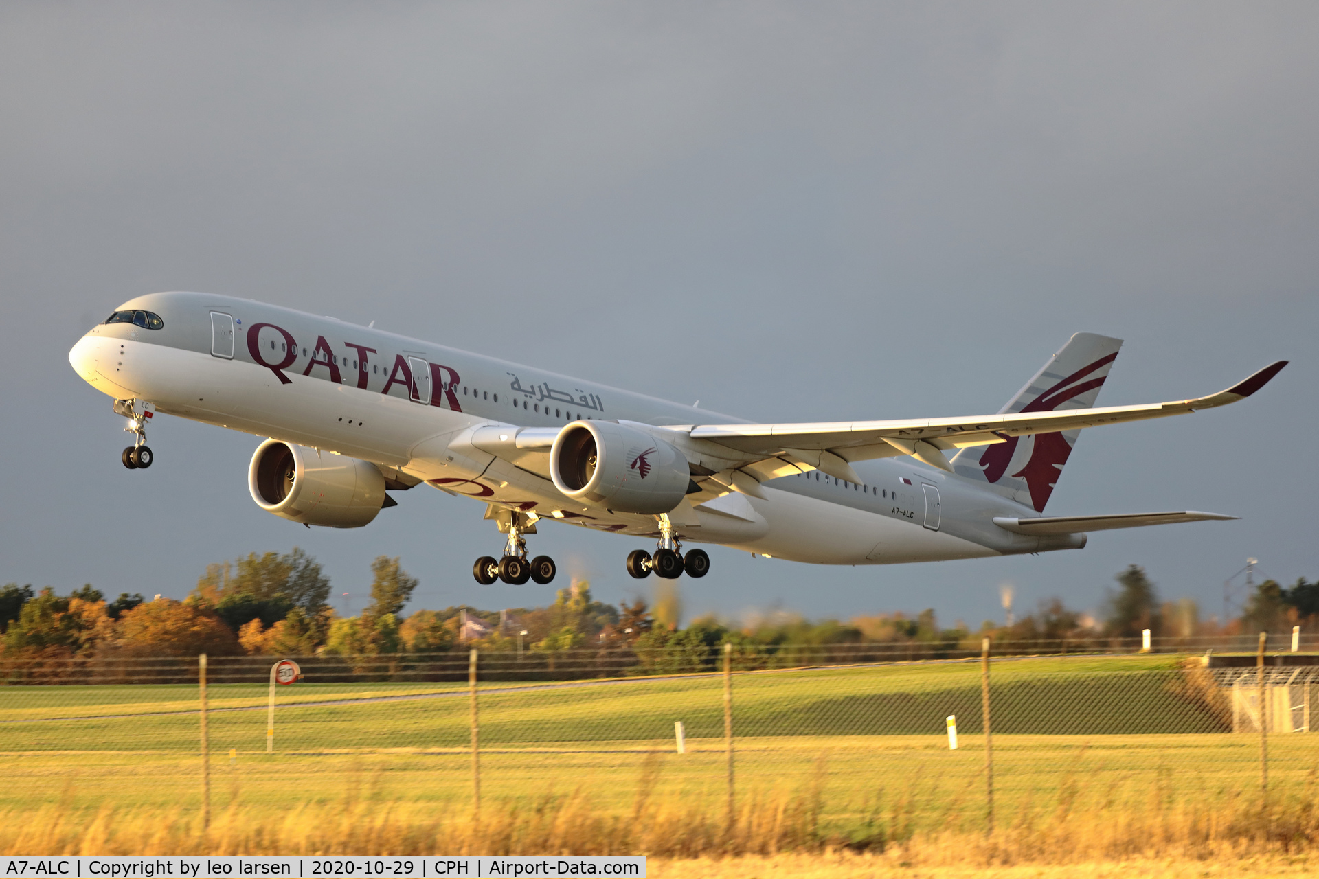 A7-ALC, 2015 Airbus A350-941 C/N 009, Copenhagen 29.10.2020