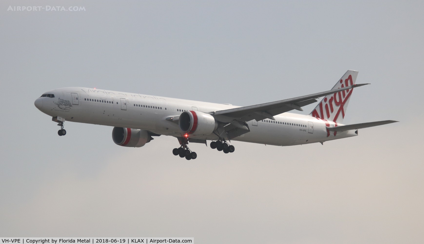 VH-VPE, 2009 Boeing 777-3ZG/ER C/N 37939, Virgin Australia 777-300