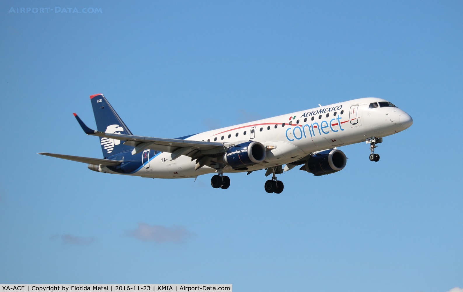 XA-ACE, 2012 Embraer 190AR (ERJ-190-100IGW) C/N 19000518, Aeromexico E190AR