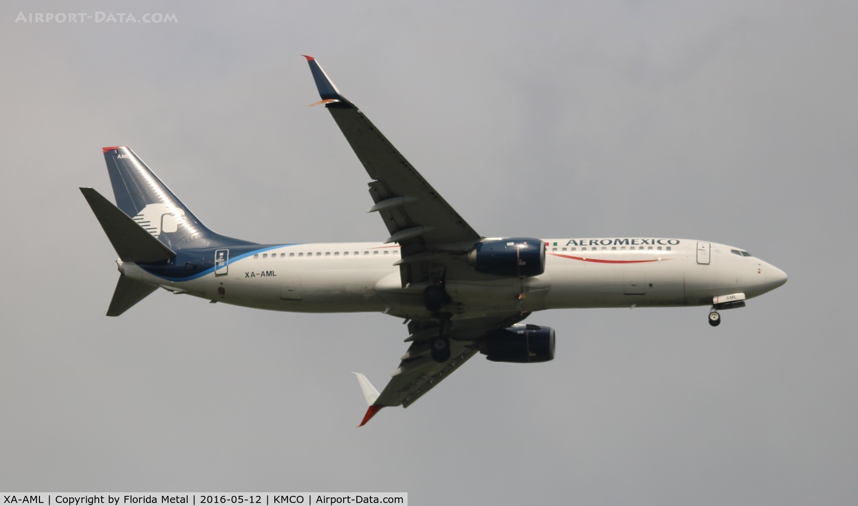 XA-AML, 2014 Boeing 737-852 C/N 36707, Aeromexico 737-800