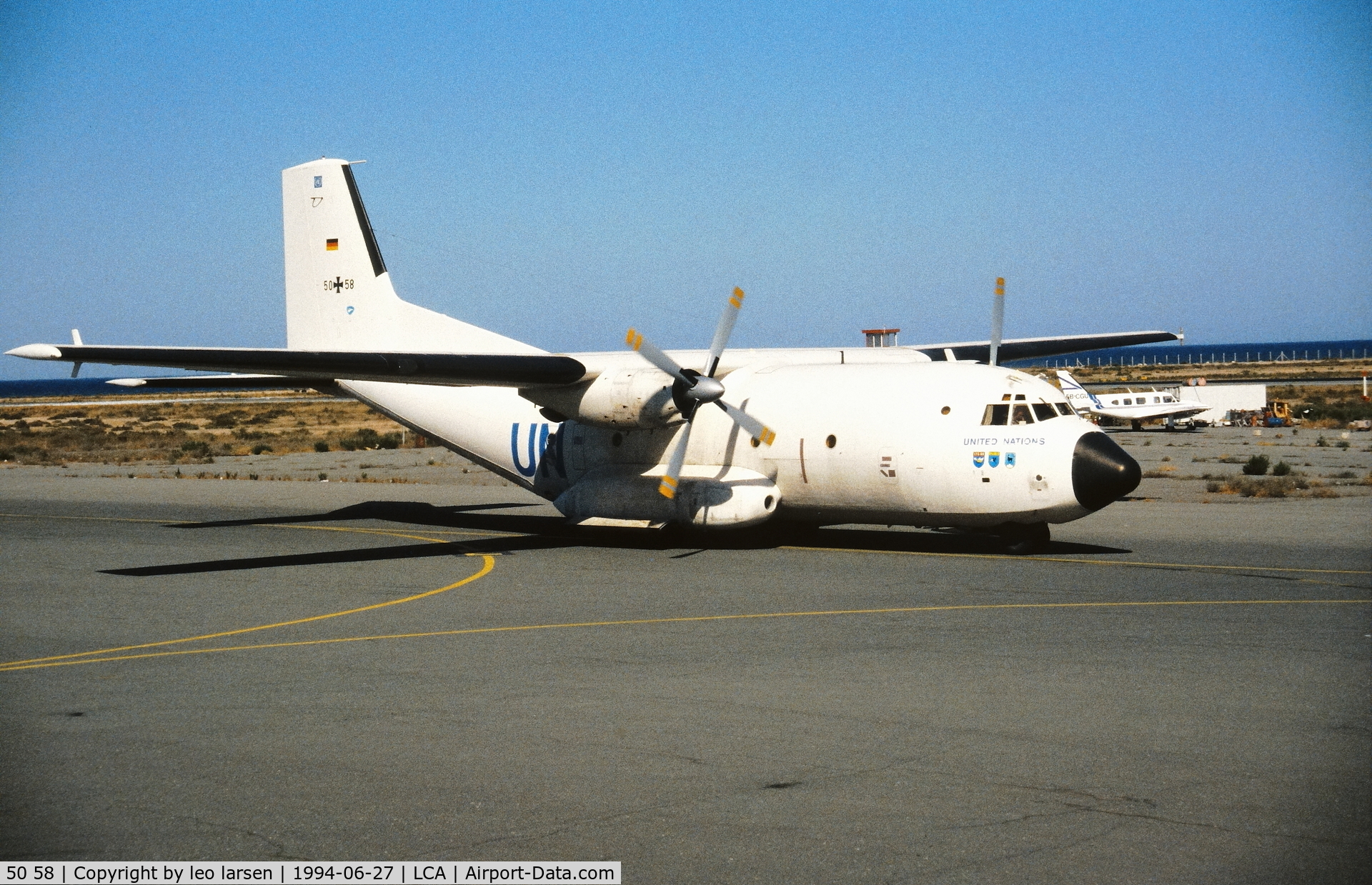 50 58, Transall C-160D C/N D80, Larnaca Cyprus 27.6.1994