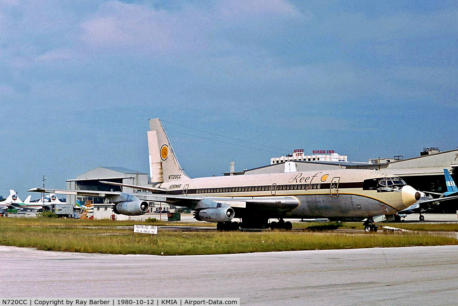 N720CC, 1960 Boeing 720-022 C/N 17915, N720CC   Boeing 720-022 [17915] (Aeromar Airlines) Miami-Int'l~N 12/10/1980