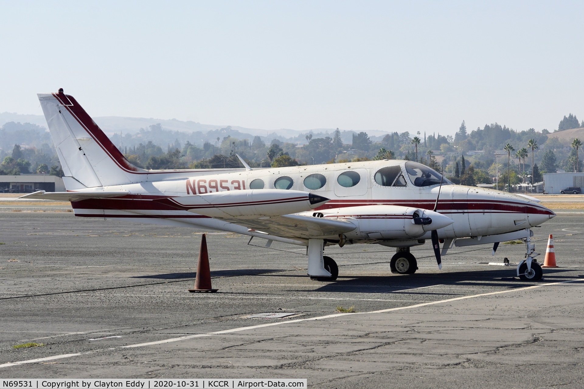 N69531, 1974 Cessna 340 C/N 340-0357, Buchanan Field Concord Airport California 2020.
