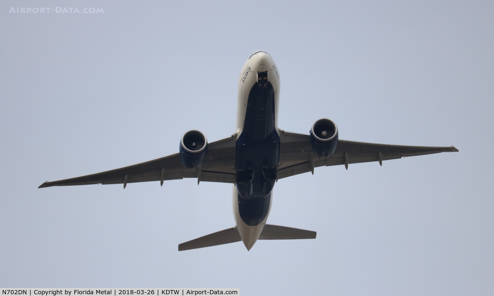 N702DN, 2008 Boeing 777-232/LR C/N 29741, DTW spotting 2018