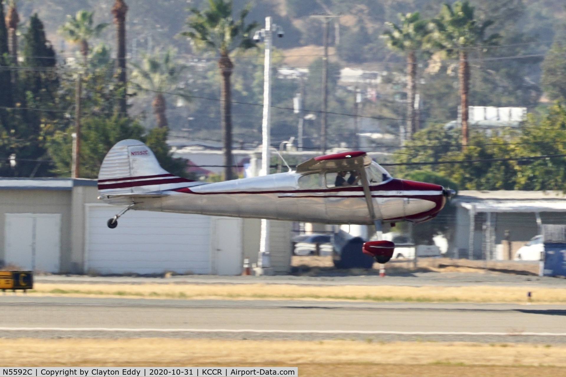 N5592C, 1950 Cessna 170A C/N 19821, Buchanan Field Concord California 2020.