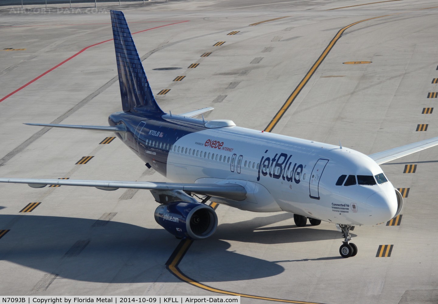N709JB, 2008 Airbus A320-232 C/N 3488, FLL spotting 2014